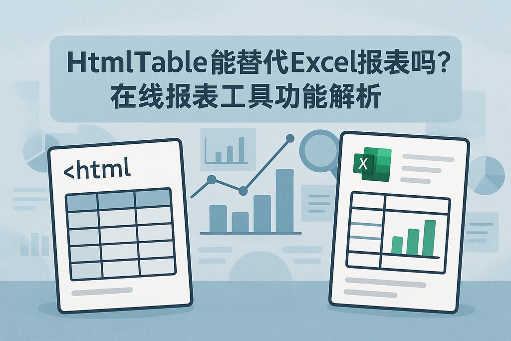 HTMLTable能替代Excel报表吗？在线报表工具功能解析