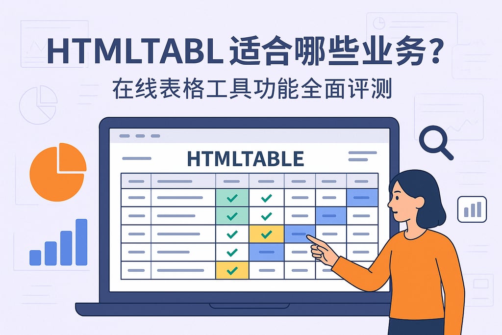 HTMLTable适合哪些业务？在线表格工具功能全面评测