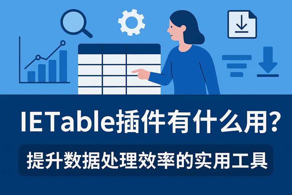 IETable插件有什么用？提升数据处理效率的实用工具