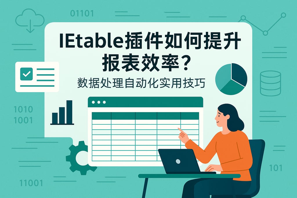 Ietable插件如何提升报表效率？数据处理自动化实用技巧