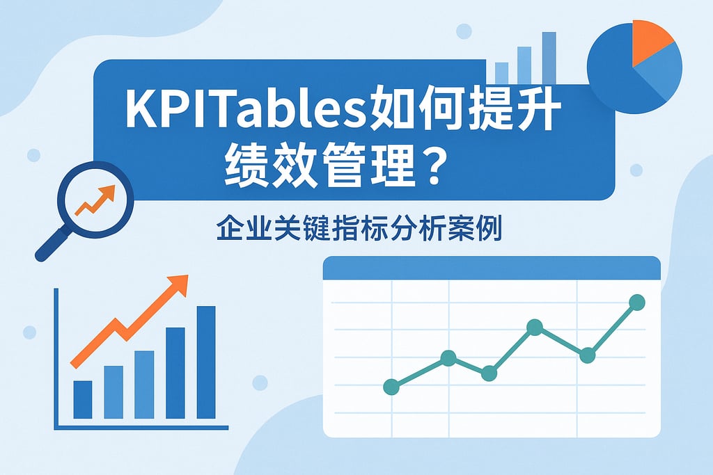 KPITables如何提升绩效管理？企业关键指标分析案例