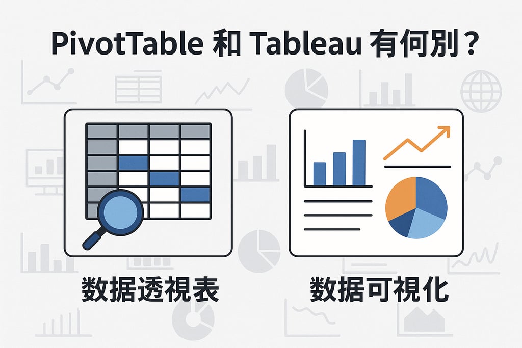 PivotTable和Tableau有何区别？数据透视与可视化对比