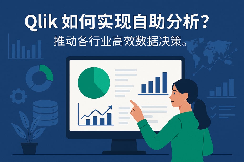 Qlik如何实现自助分析？推动各行业高效数据决策。