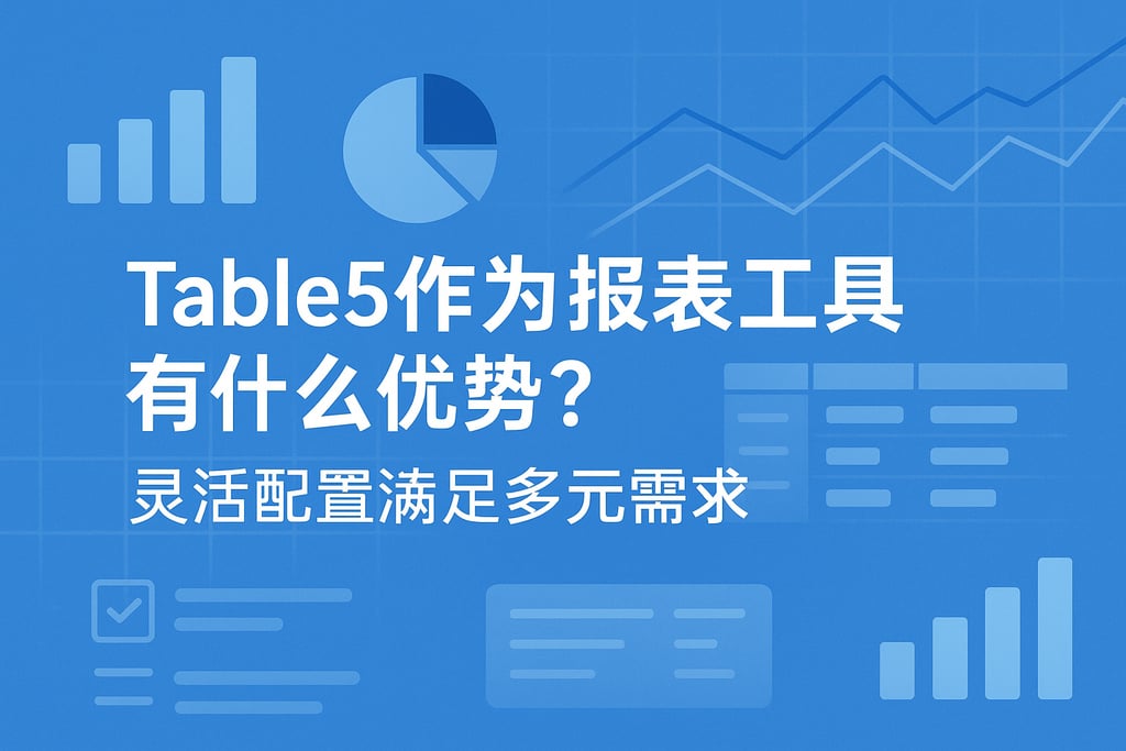 Table5作为报表工具有什么优势？灵活配置满足多元需求