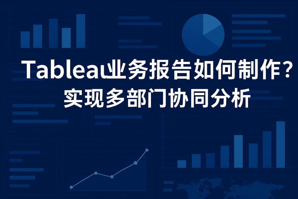 Tableau业务报告如何制作？实现多部门协同分析