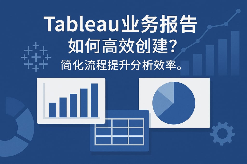 Tableau业务报告如何高效创建？简化流程提升分析效率。