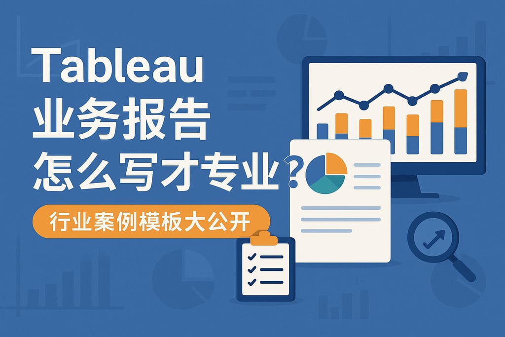 Tableau业务报告怎么写才专业？行业案例模板大公开