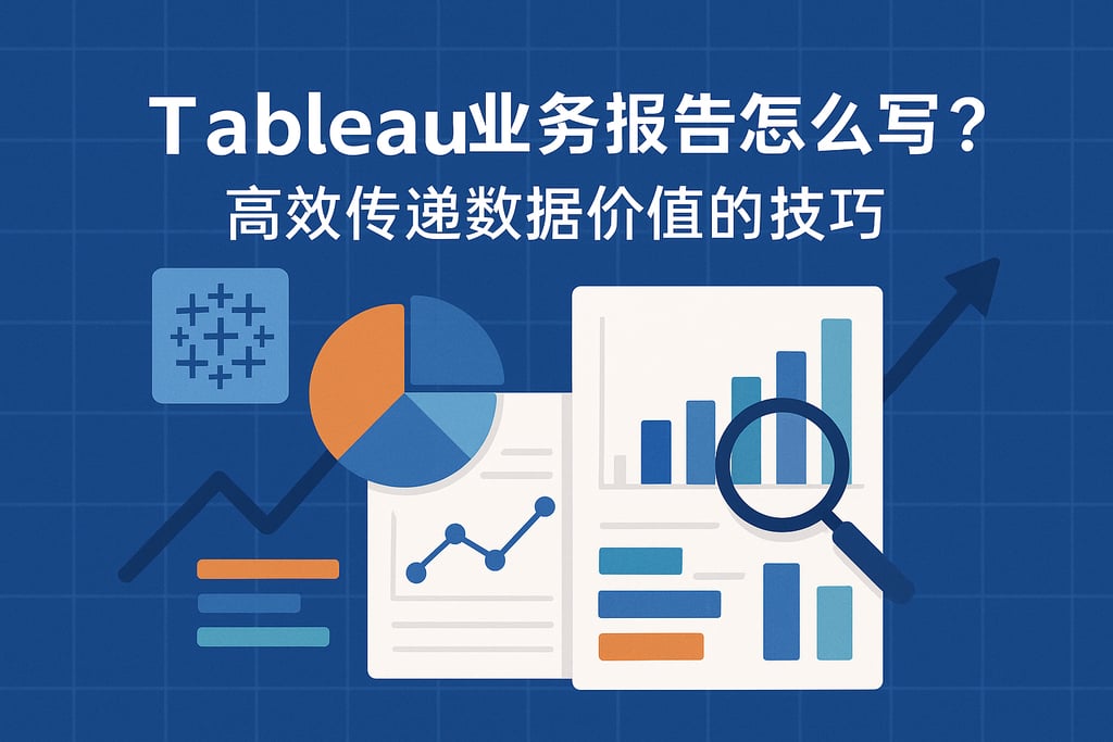 Tableau业务报告怎么写？高效传递数据价值的技巧