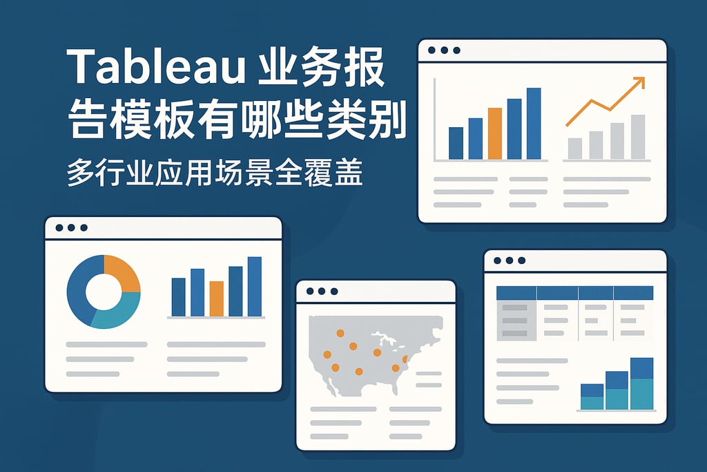 Tableau业务报告模板有哪些类型？多行业应用场景全覆盖