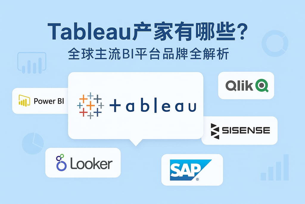 Tableau产家有哪些？全球主流BI平台品牌全解析