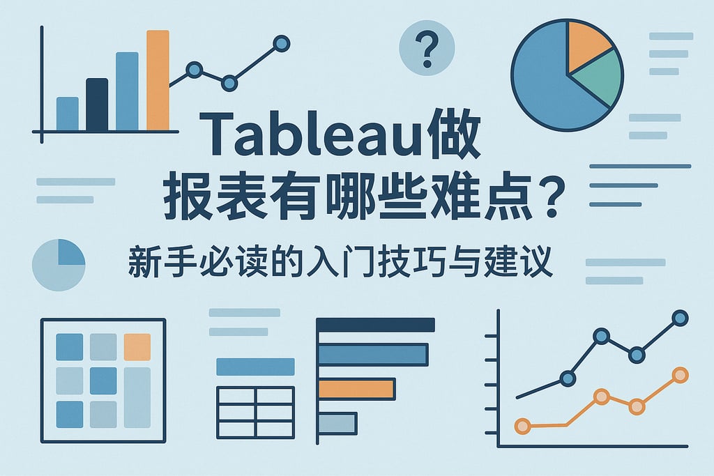 Tableau做报表有哪些难点？新手必读的入门技巧与建议