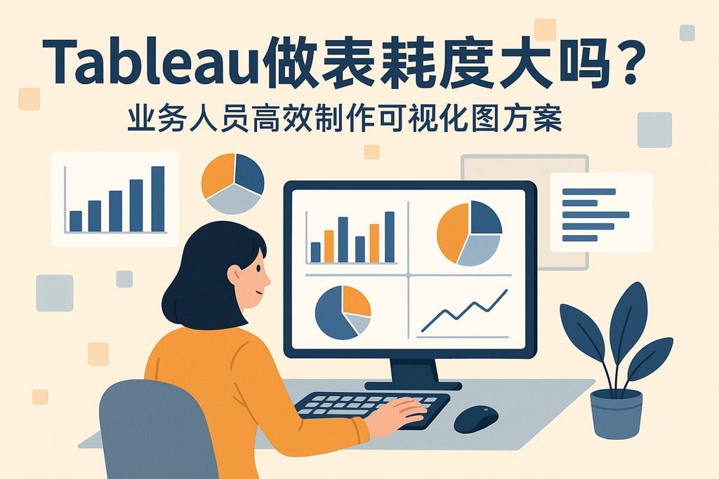 Tableau做报表难度大吗？业务人员高效制作可视化图表方案