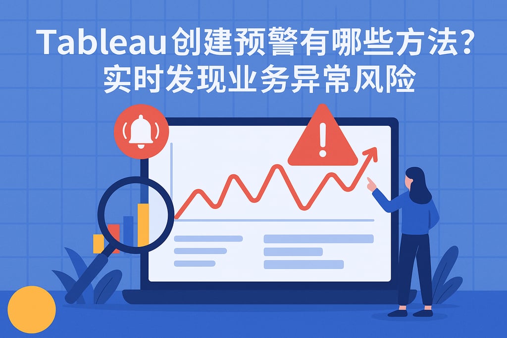 Tableau创建预警有哪些方法？实时发现业务异常风险
