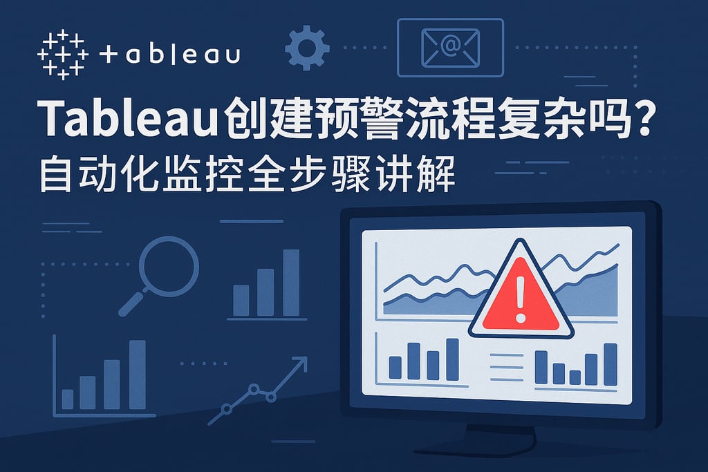 Tableau创建预警流程复杂吗？自动化监控全步骤讲解