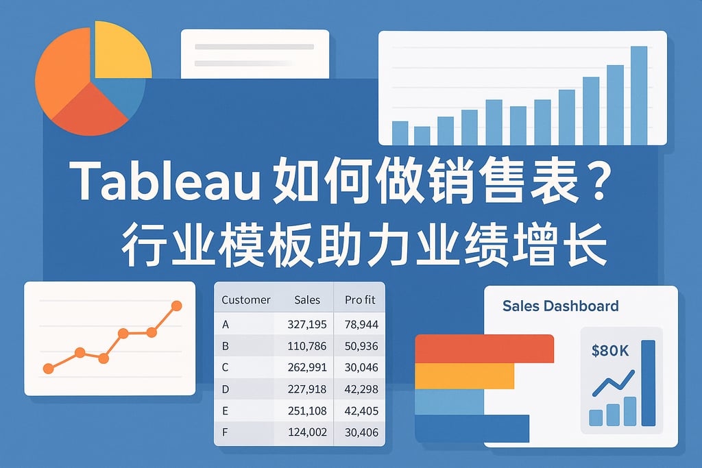 Tableau如何做销售报表？行业模板助力业绩增长