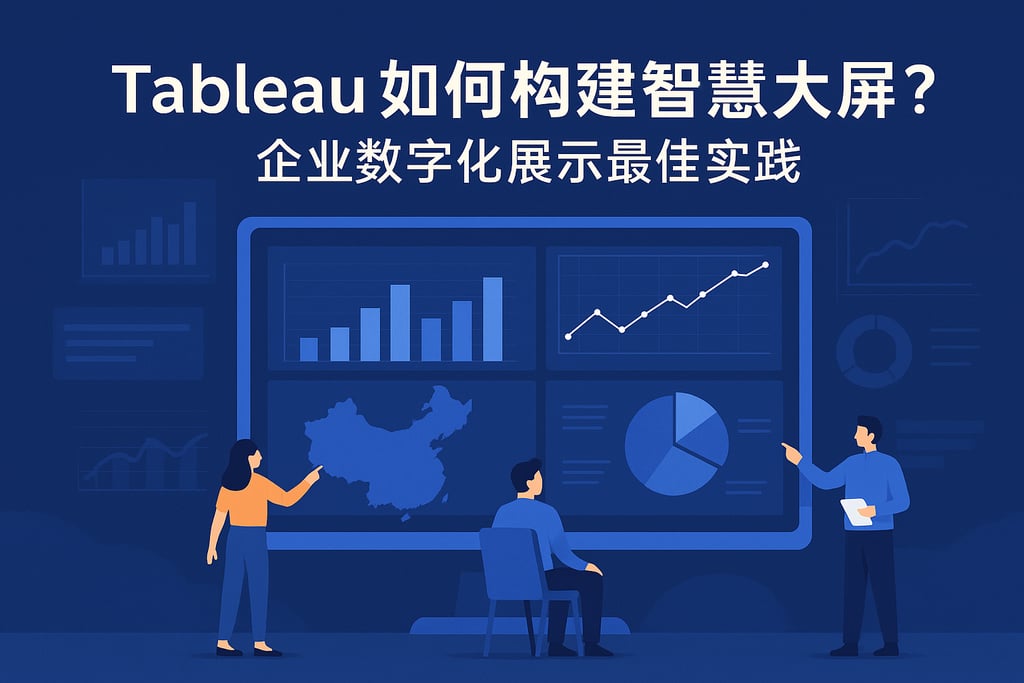 Tableau如何构建智慧大屏？企业数字化展示最佳实践