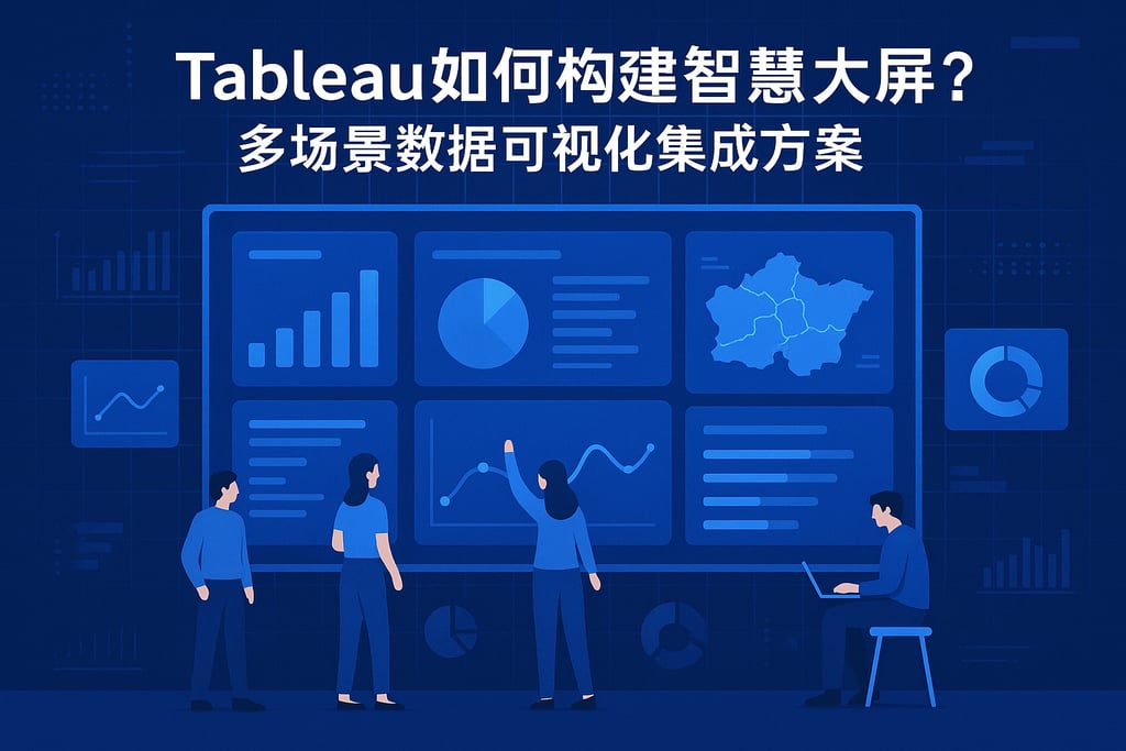 Tableau如何构建智慧大屏？多场景数据可视化集成方案