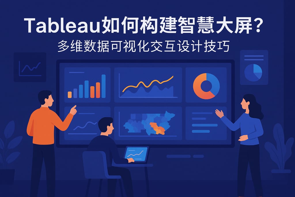 Tableau如何构建智慧大屏？多维数据可视化交互设计技巧