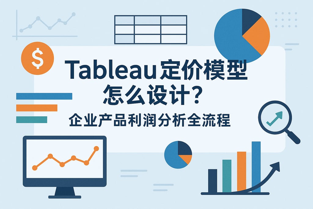 Tableau定价模型怎么设计？企业产品利润分析全流程。