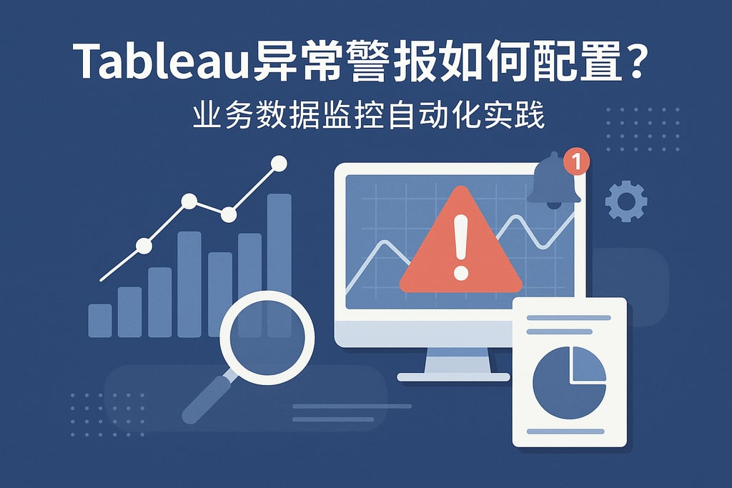 Tableau异常警报如何配置？业务数据监控自动化实践