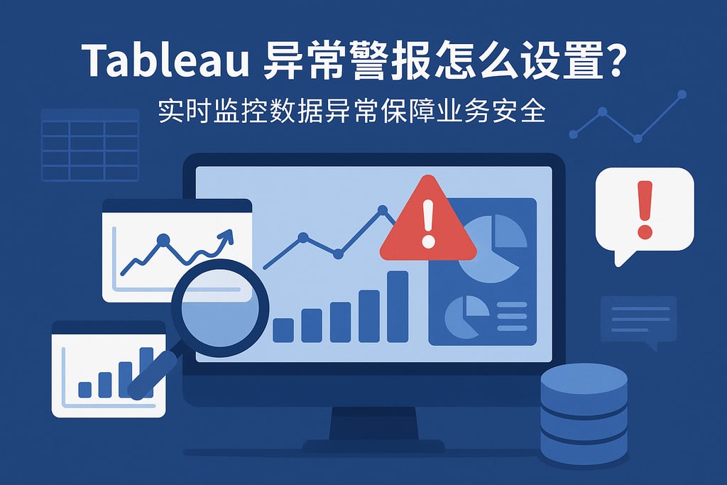 Tableau异常警报怎么设置？实时监控数据异常保障业务安全