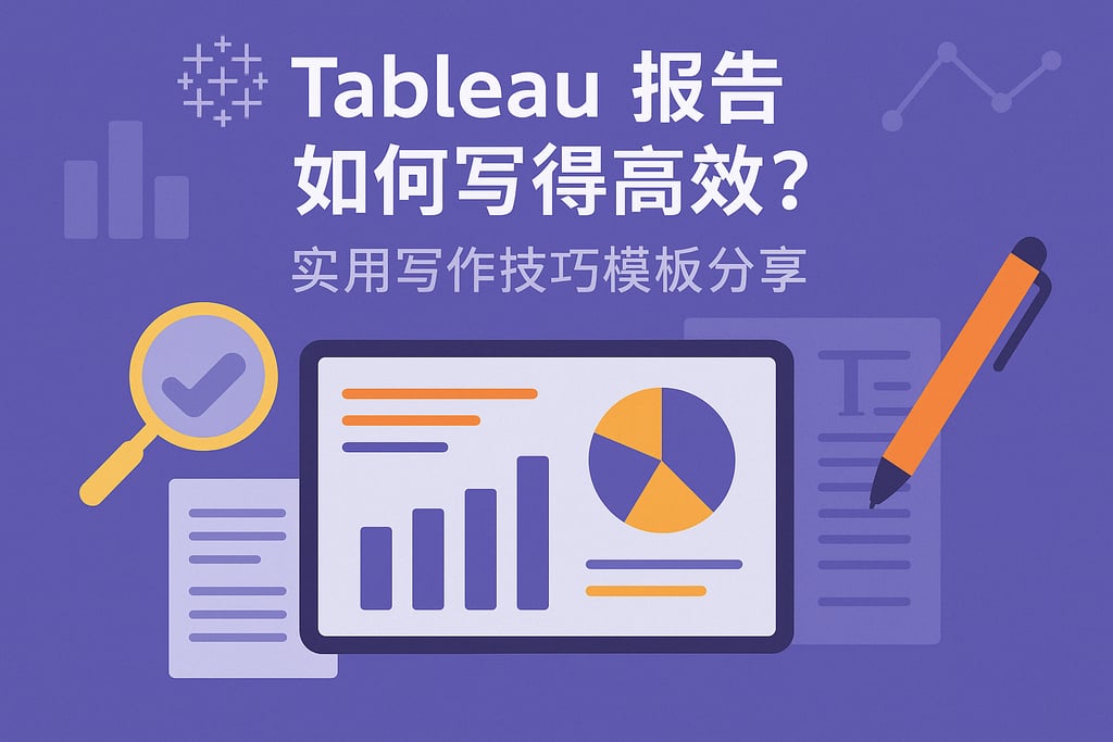 Tableau报告如何写得高效？实用写作技巧模板分享