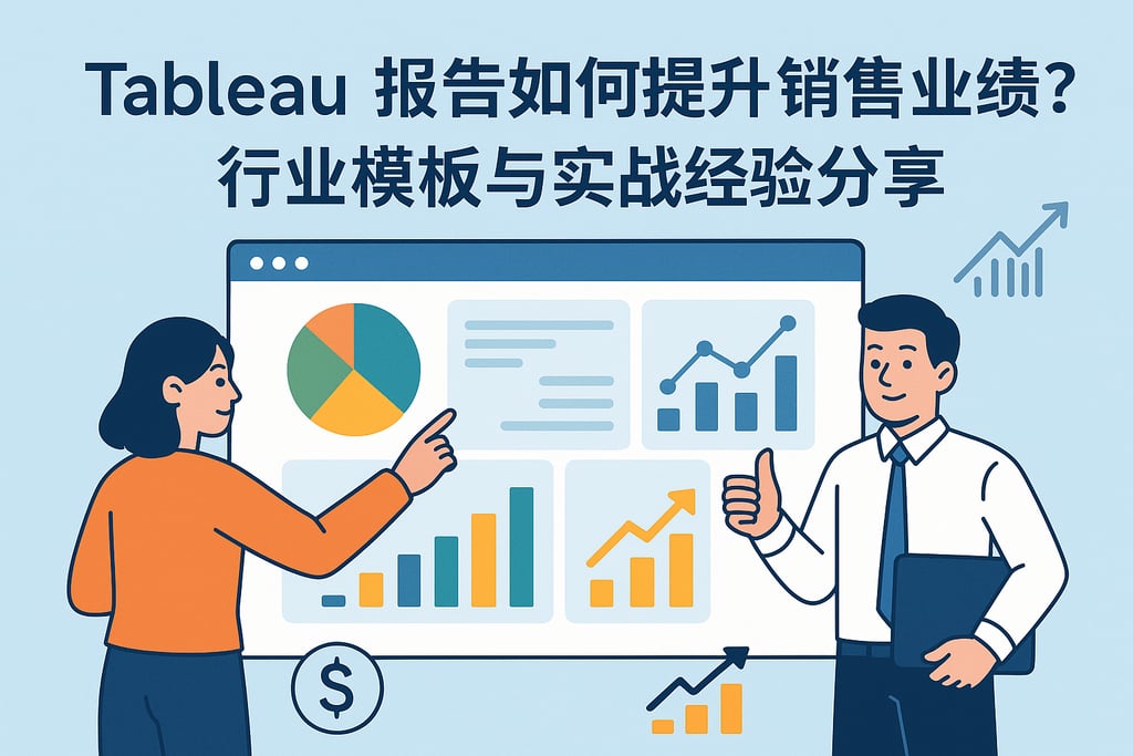 Tableau报告如何提升销售业绩？行业模板与实战经验分享