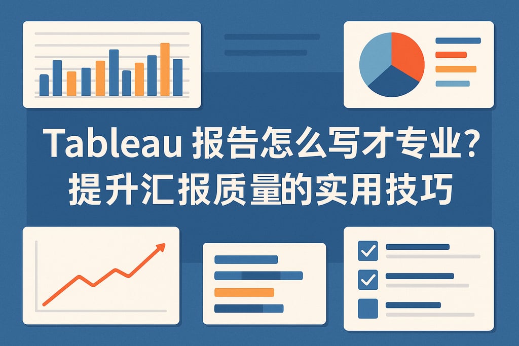 Tableau报告怎么写才专业？提升汇报质量的实用技巧