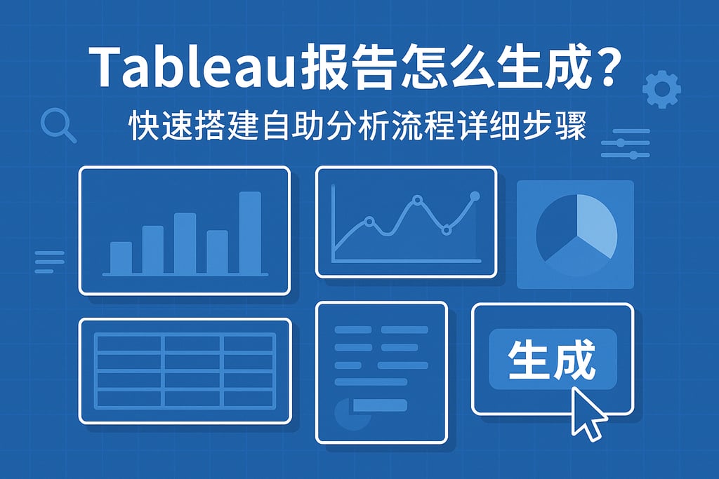 Tableau报告怎么生成？快速搭建自助分析流程详细步骤