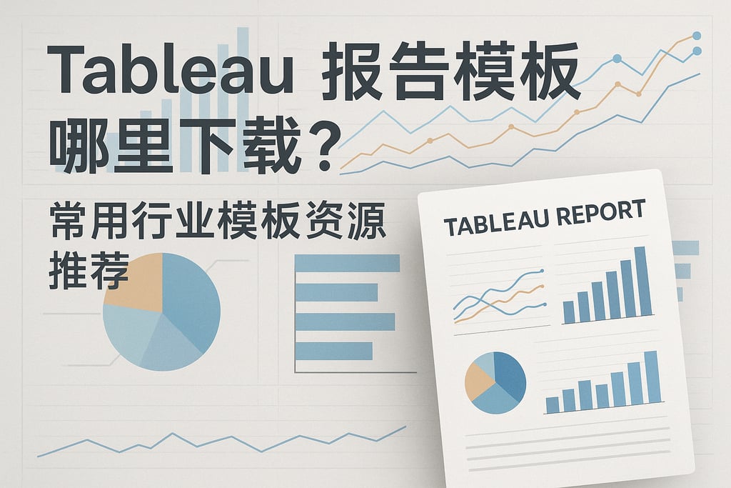 Tableau报告模板哪里下载？常用行业模板资源推荐