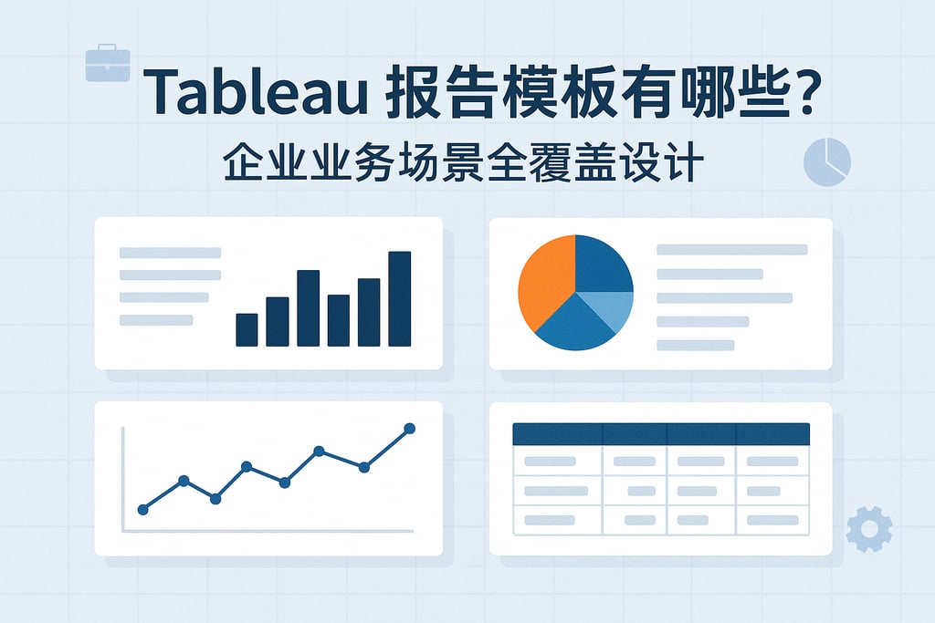 Tableau报告模板有哪些？企业业务场景全覆盖设计