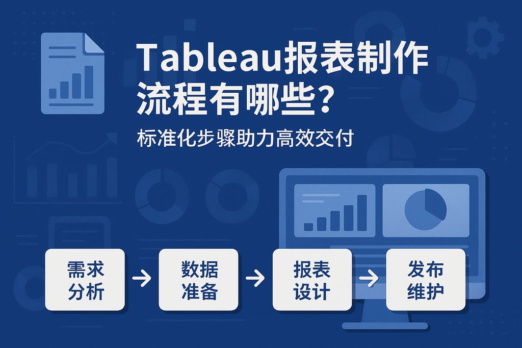 Tableau报表制作流程有哪些？标准化步骤助力高效交付