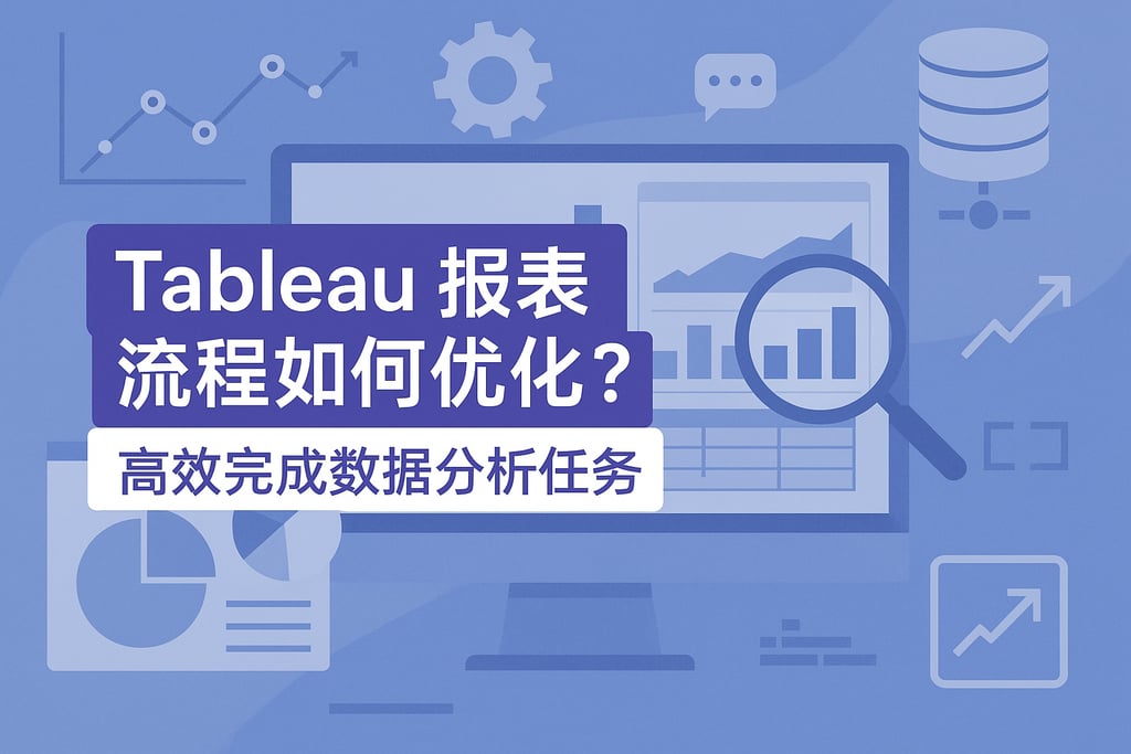 Tableau报表流程如何优化？高效完成数据分析任务