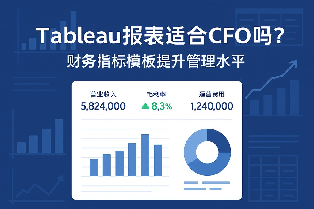 Tableau报表适合CFO吗？财务指标模板提升管理水平