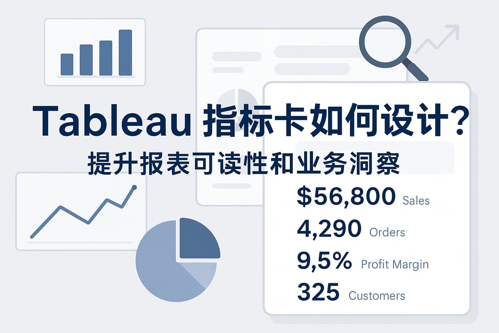 Tableau指标卡如何设计？提升报表可读性和业务洞察