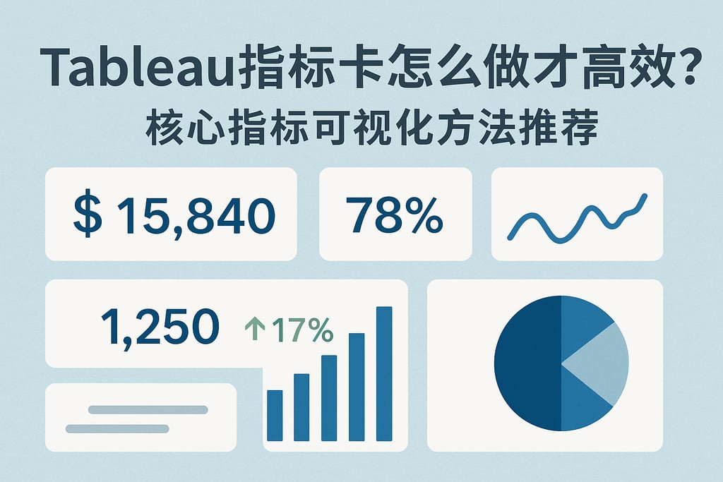 Tableau指标卡怎么做才高效？核心指标可视化方法推荐