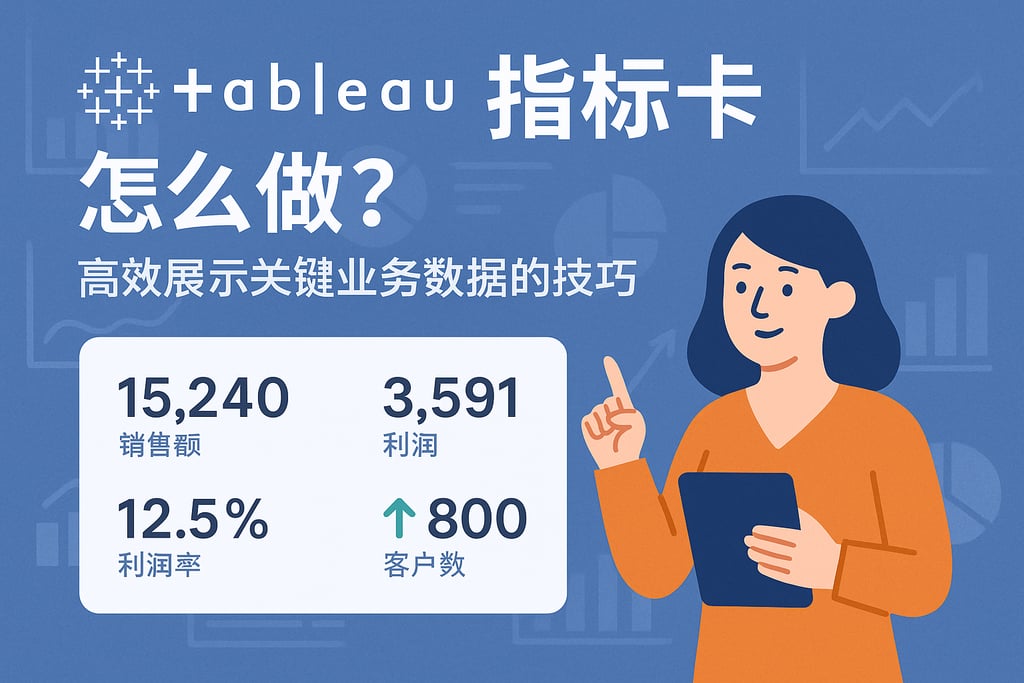 Tableau指标卡怎么做？高效展示关键业务数据的技巧