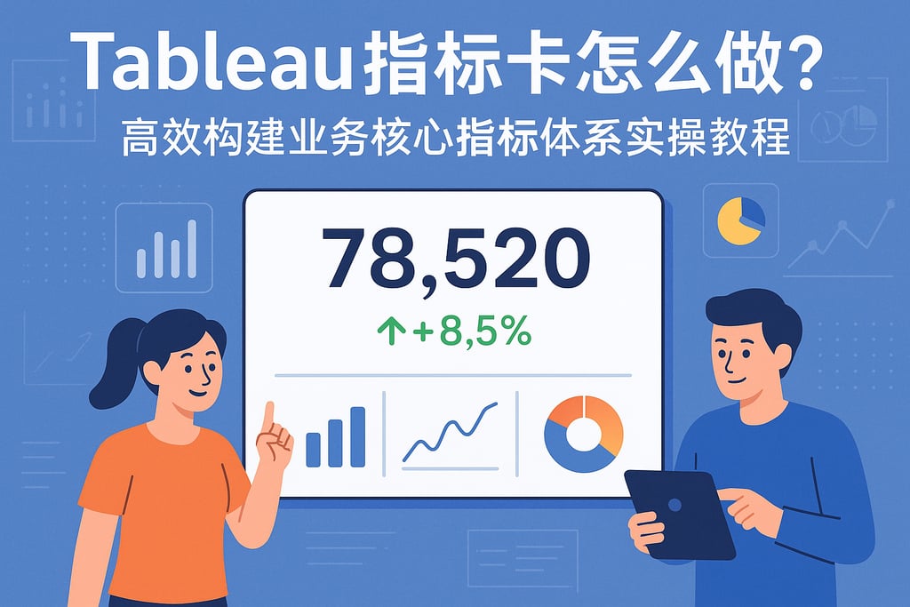 Tableau指标卡怎么做？高效构建业务核心指标体系实操教程