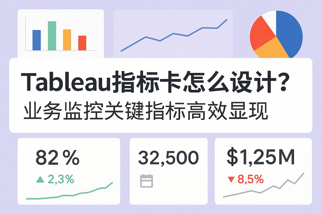 Tableau指标卡怎么设计？业务监控关键指标高效呈现