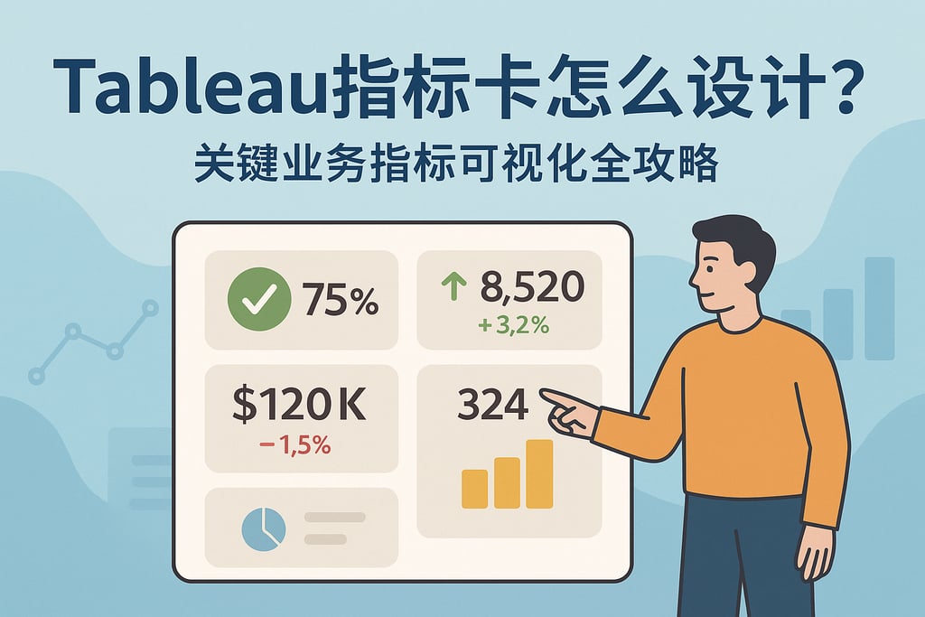 Tableau指标卡怎么设计？关键业务指标可视化全攻略