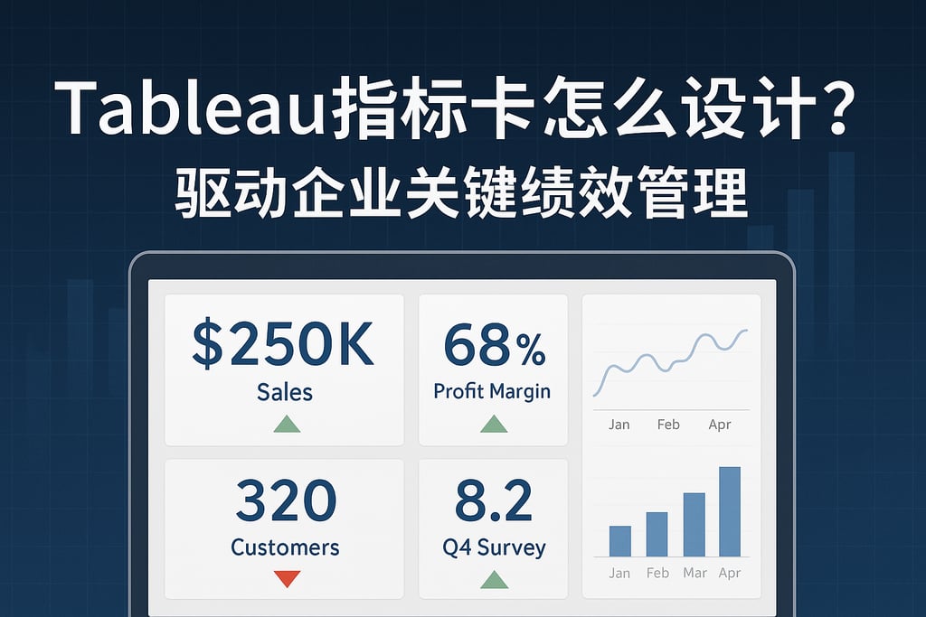 Tableau指标卡怎么设计？驱动企业关键绩效管理