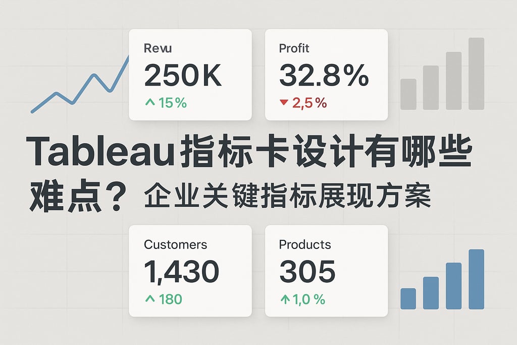 Tableau指标卡设计有哪些难点？企业关键指标展现方案