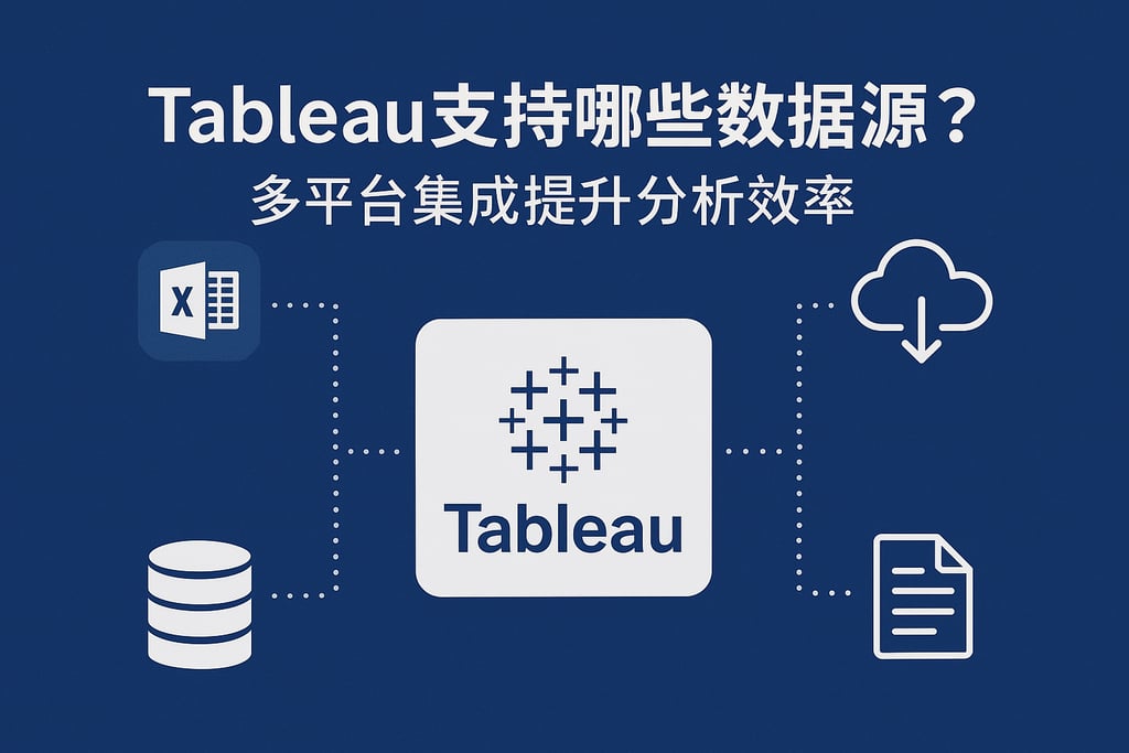 Tableau支持哪些数据源？多平台集成提升分析效率