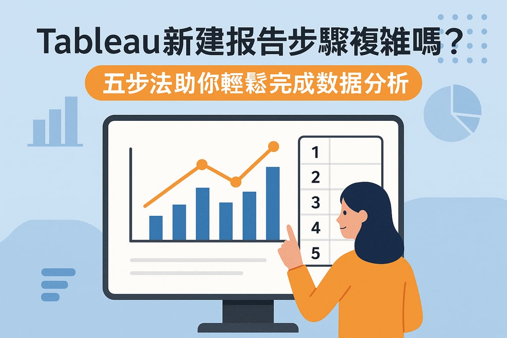 Tableau新建报告步骤复杂吗？五步法助你轻松完成数据分析
