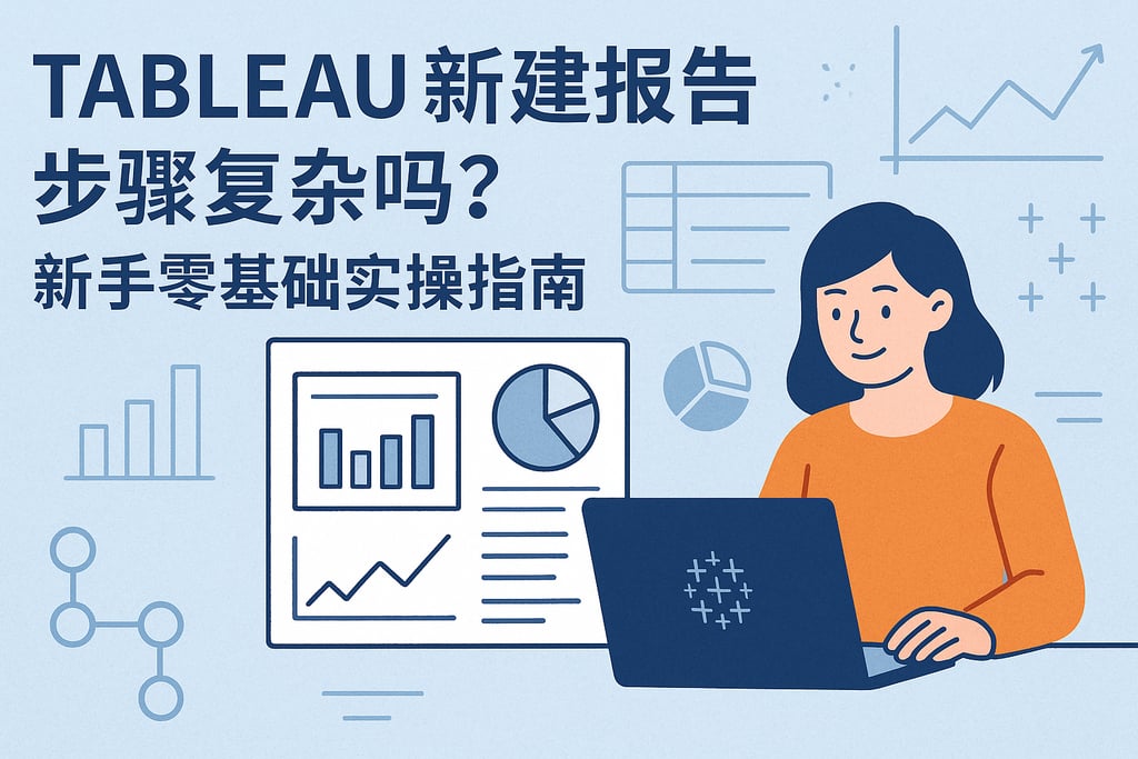 Tableau新建报告步骤复杂吗？新手零基础实操指南