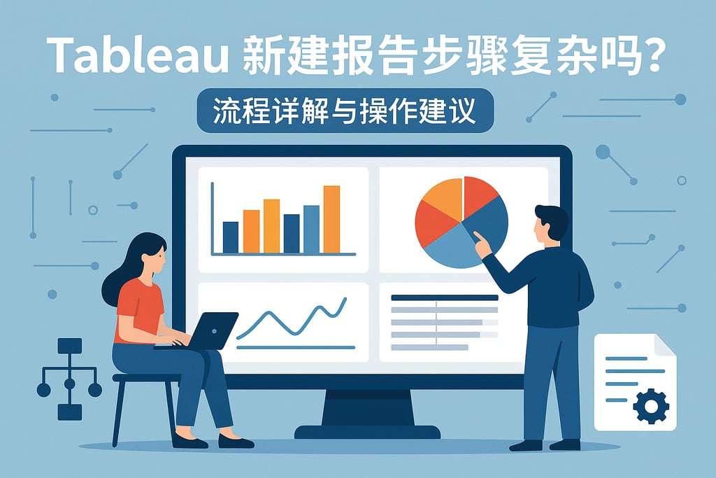 Tableau新建报告步骤复杂吗？流程详解与操作建议
