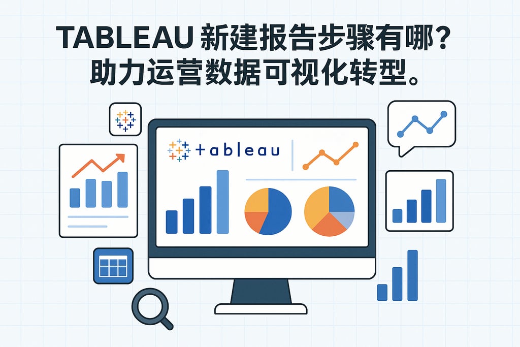 Tableau新建报告步骤有哪些？助力运营数据可视化转型。
