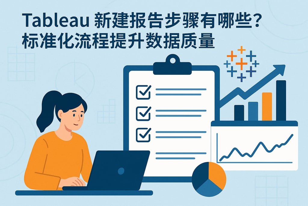 Tableau新建报告步骤有哪些？标准化流程提升数据质量