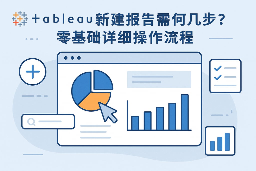 Tableau新建报告需要几步？零基础详细操作流程