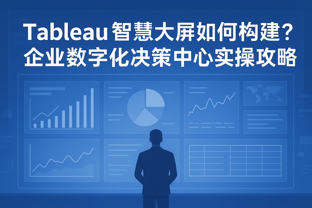 Tableau智慧大屏如何构建？企业数字化决策中心实操攻略